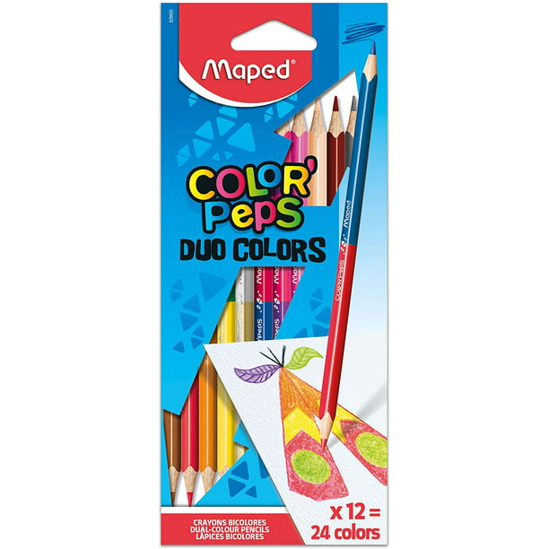 Color'Peps Triangular Colored Pencils 12/Pkg Assorted 499993516528